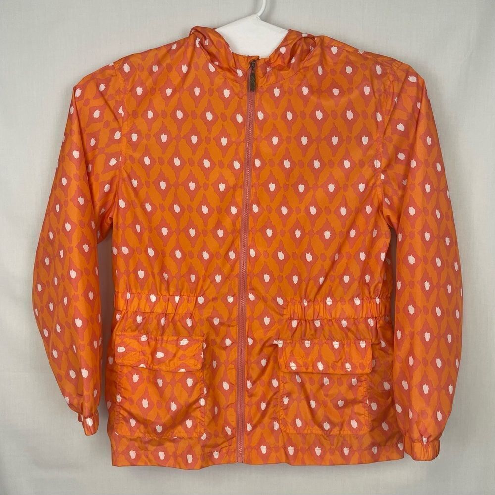 I5 Apparel Jacket Womens Medium Mesh Lined Windbreaker Zip‎ Boho Diamond Pattern